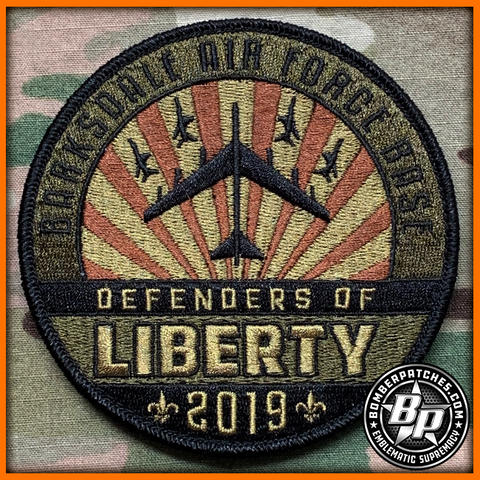 Barksdale AFB Air Show 2019 "Defenders of Liberty" Embroidered Patch, OCP