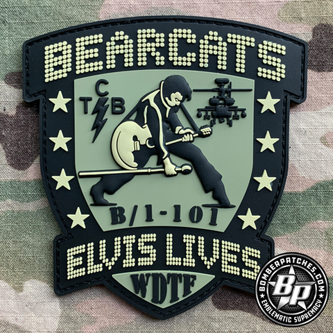B Company, 1st Battalion, 101st Aviation Regiment, BEARCATS, AH-64 Apache, Fort Campbell Subdued PVC