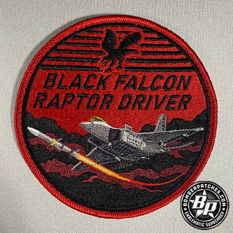 27th Fighter Squadron Black Falcon Raptor Driver, F-22 Raptor, Color 2021