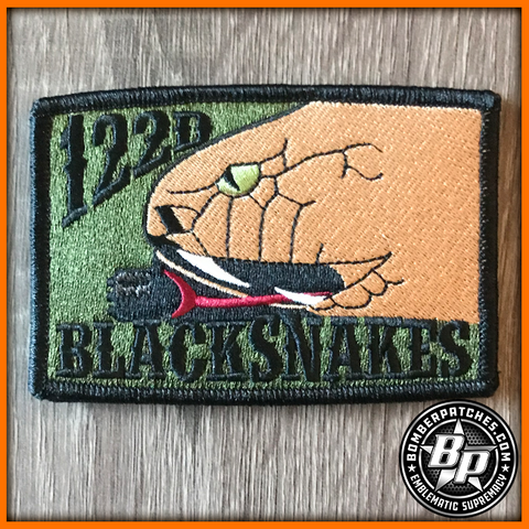 A-10 Warthog 122d Fighter Wing BLACKSNAKES Subdued Deployment Patch
