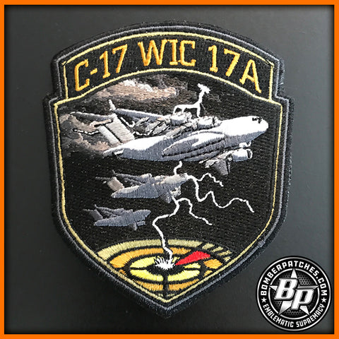 C-17 WIC Class 17A Weapons School Embroidered Patch, Globemaster III, Nellis AFB
