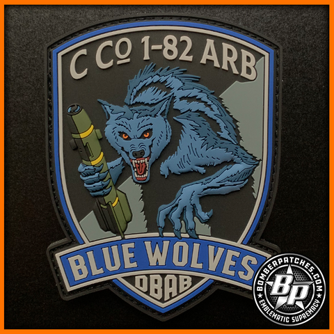 Charlie Company 1-82 ARB Blue Wolves, Ft. Bragg, NC, Full Color