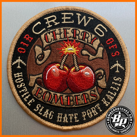 23d EXPEDITIONARY BOMB SQUADRON CREW 6 CHERRY BOMBERS PATCH OIR 2017 B-52H