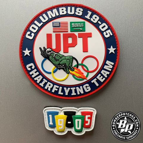 Undergraduate Pilot Training UPT Columbus 19-05 Chairflying Team Patch and Tab PVC