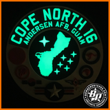 COPE NORTH 2016 PVC Patch, Glow in the Dark