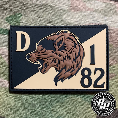 Delta Company 1-82 Attack Battalion, Timberwolves, Hat Patch