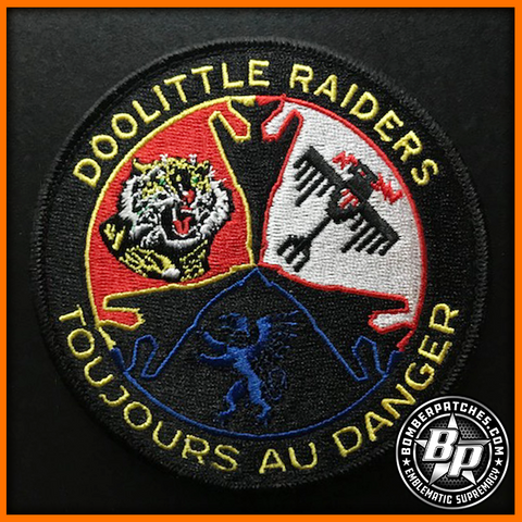 28th Operations Group "Doolittle Raiders" Embroidered Patch, B-1B, Ellsworth AFB, Full Color