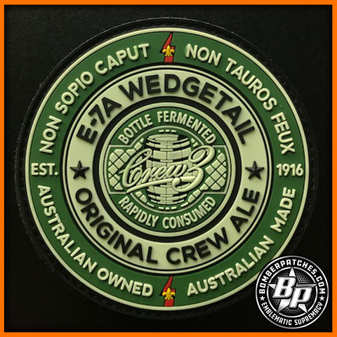E-7A WEDGETAIL CREW 3 Morale PATCH ROYAL AUSTRALIAN AIR FORCE Glow in the Dark