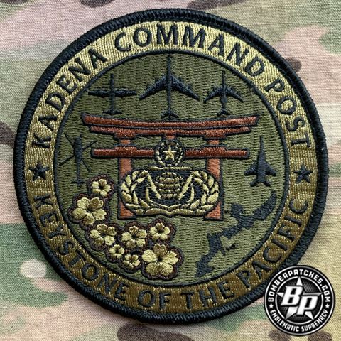 Kadena Command Post "Keystone of the Pacific" Embroidered OCP