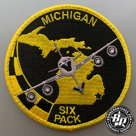 171st Air Refueling Squadron Michigan Six Pack Embroidered, KC-135T