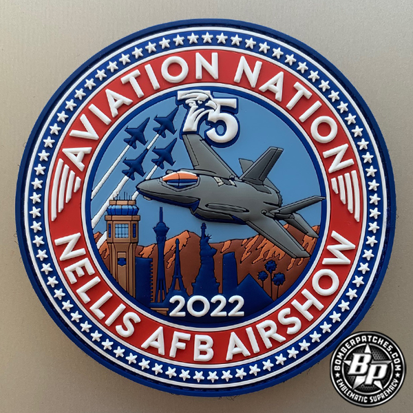 Aviation Nation, 75th Anniversary Nellis AFB Airshow 2022 Bomber Patches
