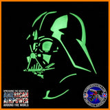 Darth Vader Inspired PVC Patch Glow In The Dark Imperial Cog Star Wars Gray