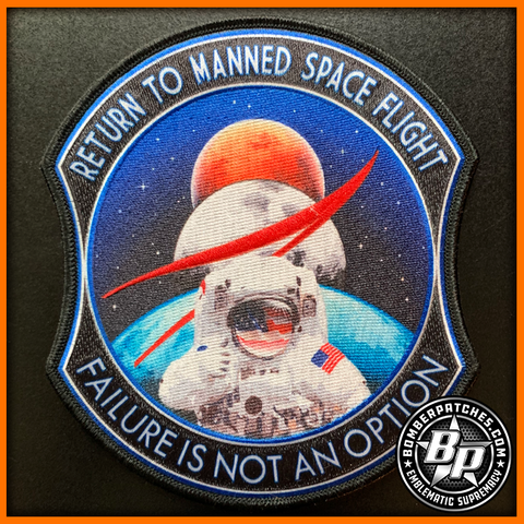 Return to Manned Space Flight Patch, Dye Sublimated, Very Limited