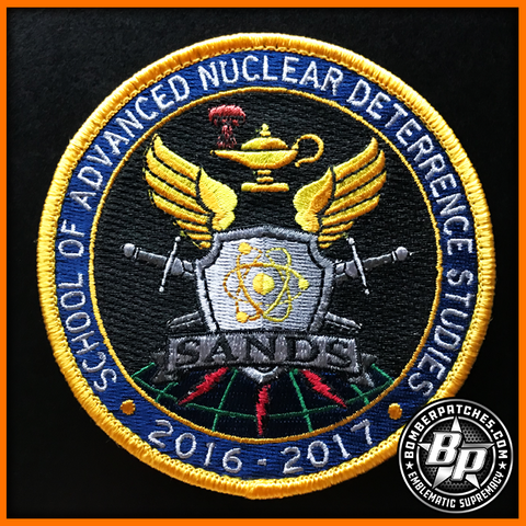 School for Advanced Nuclear Deterrence Studies Patch Air Force Global Strike Cmd 2016-2017