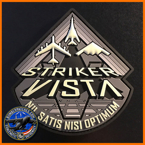 STRIKER VISTA B-1 B-2 B-52 PROGRAM PVC PATCH, Glow in the Dark Version