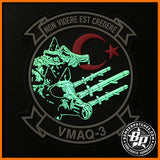 VMAQ-3 "MOON DOGS" DEPLOYMENT PATCH Glow in the Dark PVC EA-6B Prowler