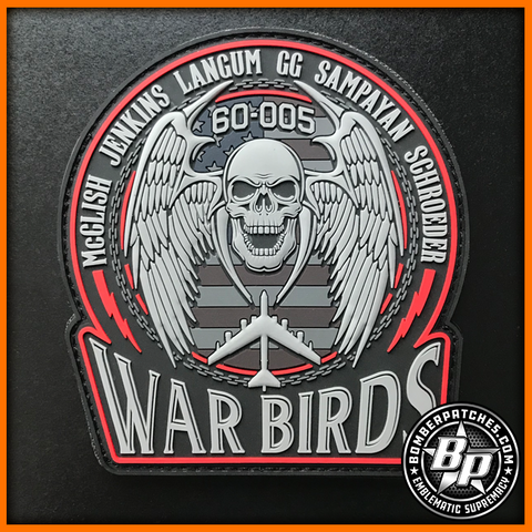 B-52H 60-005 War Birds Dedicated Crew Chief Nose Art Patch, Minot AFB