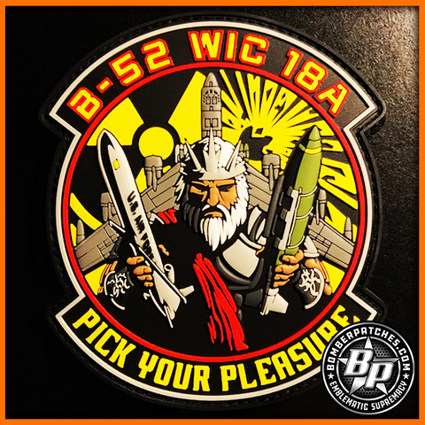 B-52 Weapons School WIC 18A Class Patch, "Pick Your Pleasure", PVC