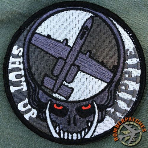 Dead Head Shut Up Hippie A-10 Warthog Patch