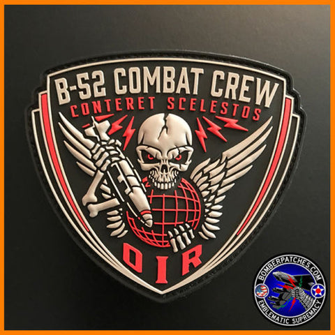 96TH BOMB SQUADRON B-52 STRATOFORTRESS PVC COMBAT CREW PATCH, OPERATION INHERENT RESOLVE