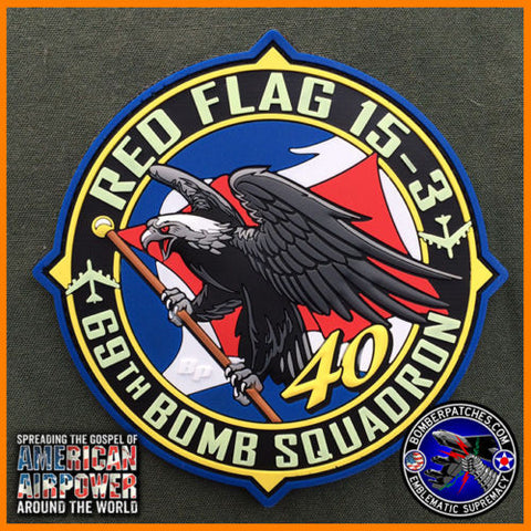 69th Bomb Squadron Red Flag 15-3 PVC Patch