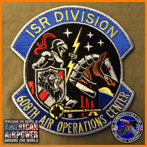 608TH AIR OPERATIONS ISR INTEL SURVEILLANCE RECON DIVISION PATCH BARKSDALE AFB