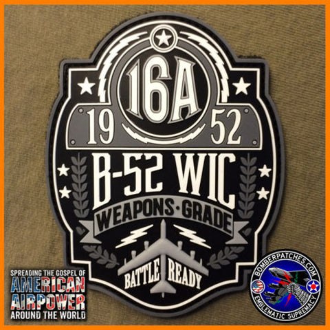 B-52 Weapons School WIC Class 16A PVC Patch 20th 23rd 69th 96th Bomb Squadrons
