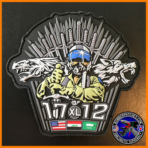 USAF UPT Class 17-12 PVC Patch, Game of Thrones Inspired, T-6 Texan