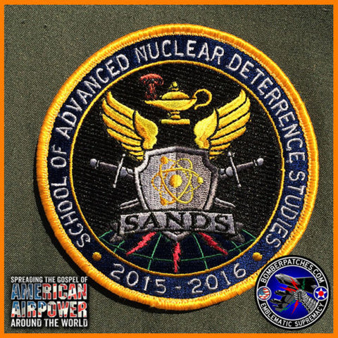School of Advanced Nuclear Deterrence Studies Patch Air Force Global Strike Cmd 2015-2016