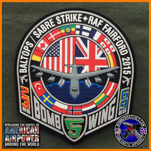 B-52 2015 BALTOPS / SABRE STRIKE PVC PATCH, RAF FAIRFORD
