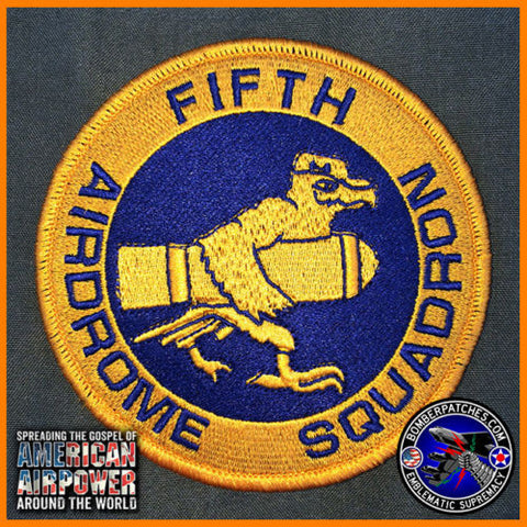 FIFTH AIRDROME SQUADRON HERITAGE PATCH 5TH BOMB WING