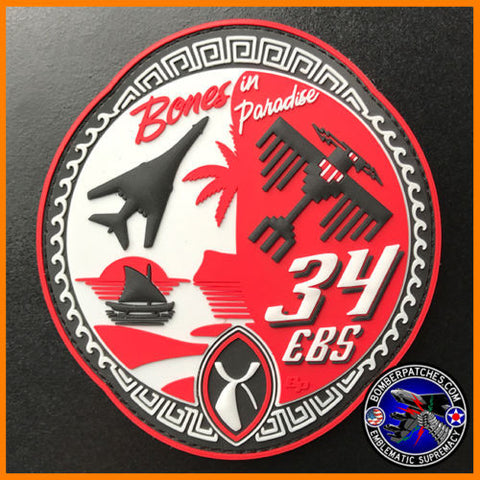 34th Expeditionary Bomb Squadron 2020 Deployment PVC Patch
