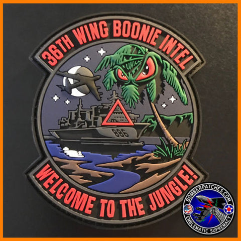 36th Wing Boonie Intel PVC Patch "Welcome to the Jungle"