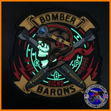 23d EBS FRIDAY BOMBER BARONS PVC MORALE Patch, Glow in the Dark