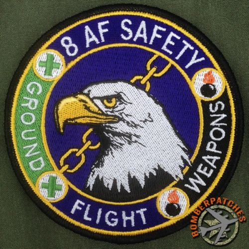 EIGHTH AIR FORCE SAFETY OFFICIAL UNIFORM PATCH – Bomber Patches