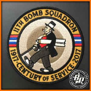 11th BOMB SQUADRON 100TH ANNIVERSARY PATCH, B-52 STRATOFORTRESS, BARKSDALE AFB