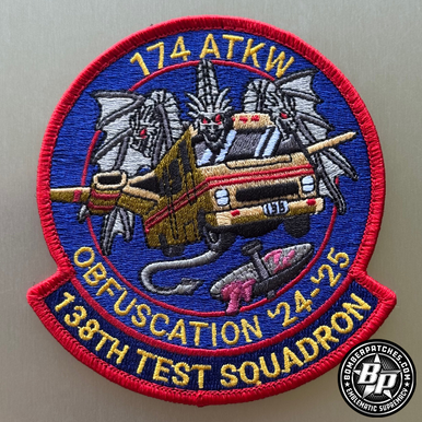 138th Test Squadron / 174th Attack Wing Obfuscation 24-25 - Patch and Tabs