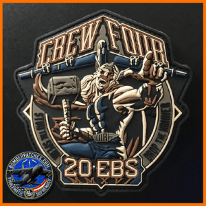 20th Expeditionary Bomb Squadron Crew 4 PVC Deployment Patch
