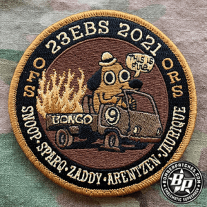 Crew 9 23 EBS OIR OFS 2021, Hard Crew Patch