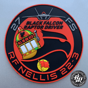 27 Fighter Sq Red Flag, 22-3 Raptor Driver, F-22 PVC