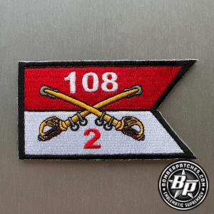 2nd of the 108th Cavalry Regiment Patch Louisiana Army National Guard Shreveport