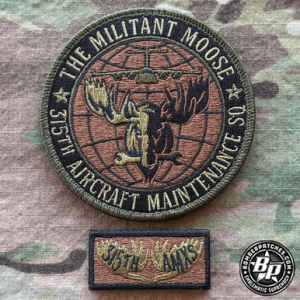 315th Aircraft Maintenance Unit, The Militant Moose, C-17A Globemaster III - Patch and Tab