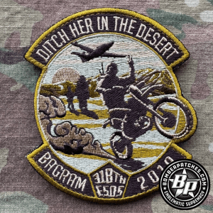 318th Expeditionary Special Operations Squadron "Ditch Her In The Desert" Bagram Deployment Patch 2019