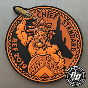 335th Expeditionary Fighter Squadron AEF 2019 Deployment Patch "Chief Standard"