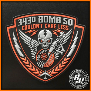 343d Bomb Squadron "Couldn't Care Less" PVC Patch