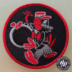 345th Expeditionary Bomb Squadron 2018 2019 "Heritage" Deployment Patch, OIR OFS Color