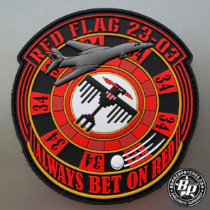 34th Expeditionary Bomb Squadron 2023 Red Flag 23-03, B-1 Full Color