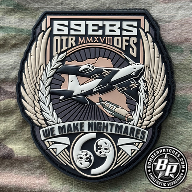 69th Expeditionary Bomb Squadron Morale OIR 2017-18 B-52H Desert Auab