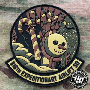 816th Expeditionary Airlift Squadron PVC Patch, Christmas OCP