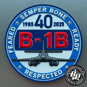 B-1 Bomber Association 40th Anniversary Patch